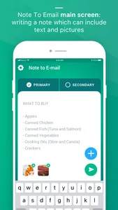 Note To Email: Fast Mail Notes screenshot 2