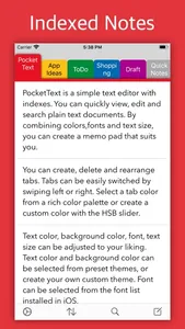 PocketText - Indexed Notes screenshot 0