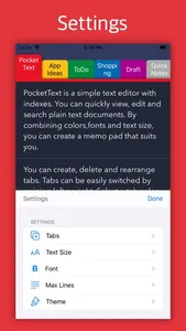 PocketText - Indexed Notes screenshot 4