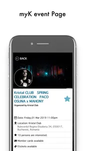 myK - Key to events screenshot 2