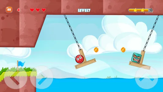 Plants Ball 5 - Red Ball Game screenshot 1