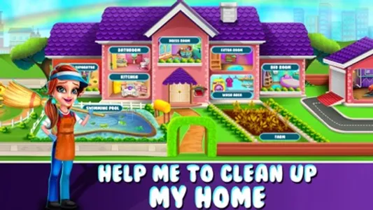 Tidy Girl House Cleaning Game screenshot 0