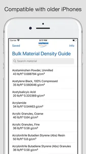 Bulk Material Density Guide screenshot 0