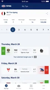 Official AFL Tipping screenshot 0