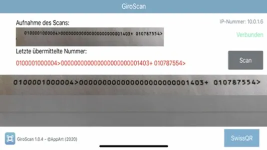 GiroScan screenshot 2