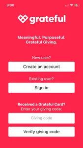 Grateful App for Giving screenshot 0