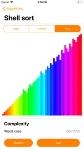 Sorting algorithms visualised screenshot 2