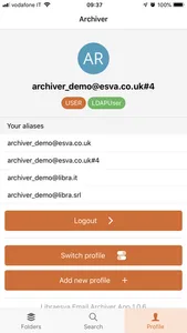 Libraesva Email Archiver App screenshot 2
