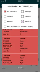 Parking EMS screenshot 2