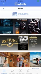 Les Cinémas Cinéville screenshot 2