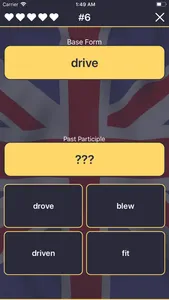 Quiz: Irregular Verbs screenshot 1