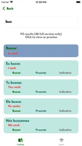 VerbSquirt Portuguese Verbs screenshot 0