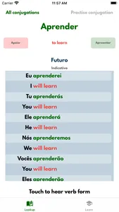 VerbSquirt Portuguese Verbs screenshot 3