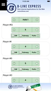 B-line Score Card screenshot 0