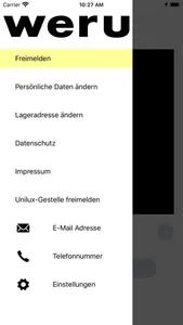 Weru Gestellfreimeldung screenshot 1