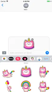 Cat Emoji Stickers for Message screenshot 1