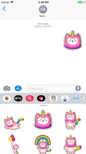 Cat Emoji Stickers for Message screenshot 2