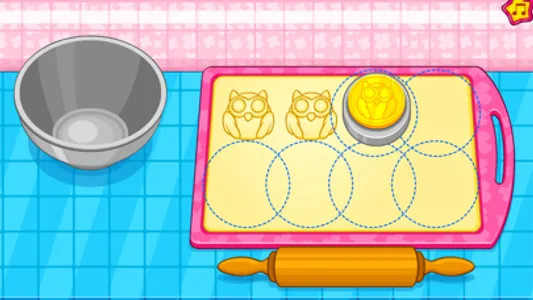 Cooking owl cookies game screenshot 3