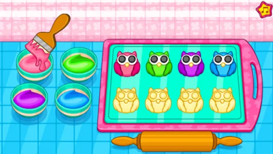 Cooking owl cookies game screenshot 4