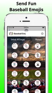 Home Run Baseball Emojis screenshot 0