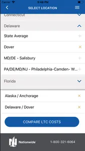 Nationwide LTC Cost Calculator screenshot 2