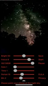 MilkyCam - Astrophotography screenshot 1