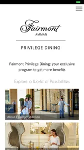 Fairmont Privilege Dining screenshot 0