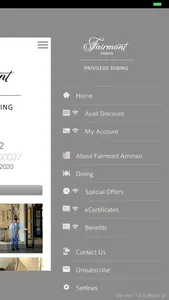 Fairmont Privilege Dining screenshot 3