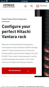 Hitachi Vantara Virtual Rack screenshot 0