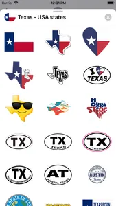 Texas emoji - USA stickers screenshot 0