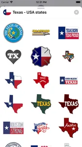 Texas emoji - USA stickers screenshot 1