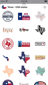 Texas emoji - USA stickers screenshot 2