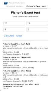 NIAID Stats Calculator screenshot 2