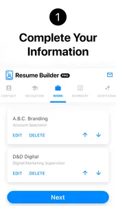 Resume Builder+ Professional screenshot 0