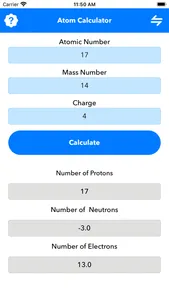 Atom Calculator screenshot 0