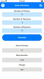 Atom Calculator screenshot 1