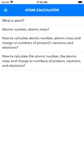 Atom Calculator screenshot 2