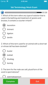 Vet Terminology Quizzes screenshot 5