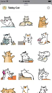 Tabby Cat Animated Stickers screenshot 0