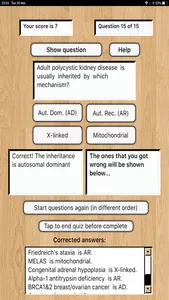 Genetics Inheritance Quiz C screenshot 2
