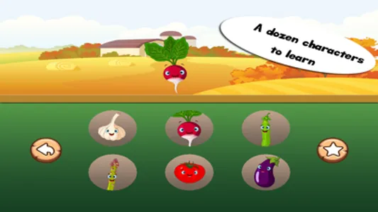 Spell & Play:Vegetable Friends screenshot 1