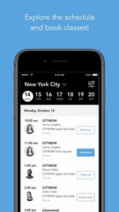 CITYROW Studios: group fitness screenshot 2