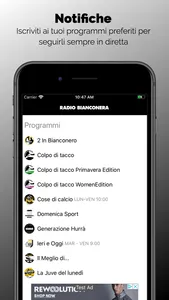 Radio BiancoNera screenshot 3