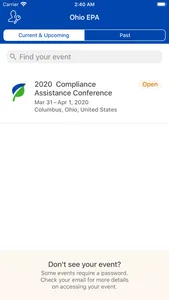 Ohio EPA Conference App screenshot 1