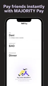 MAJORITY: Mobile banking screenshot 2