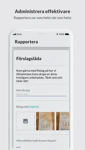 WKER  - mobilt intranät screenshot 1