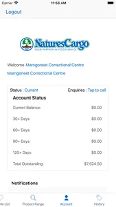 Natures Cargo Customer Orders screenshot 4