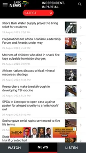 SABC News app screenshot 1