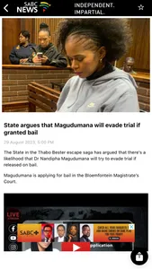 SABC News app screenshot 2