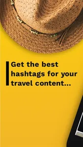 Travel Hashtags for Travelers screenshot 0